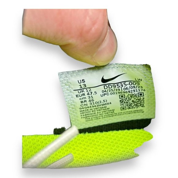 Mens Nike Precision VI 6 Basketball Shoes Size 13 Black Green White DD9535 009 - Picture 8 of 9